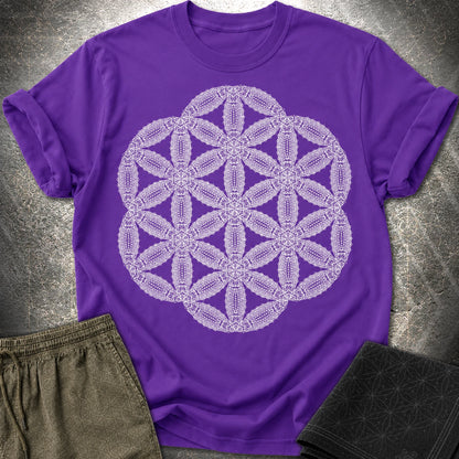 Organic Seed Of Life T-Shirt - Organic Seed Of Life T-Shirt - Purple