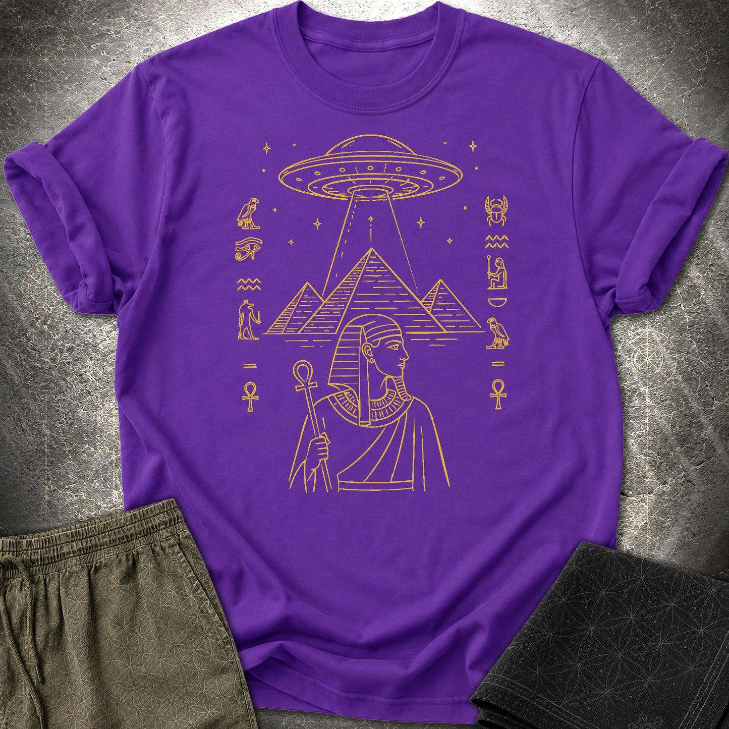 Pyramid Signal Over the Pharaoh - Pyramid Signal Over the Pharaoh T-Shirt - Purple