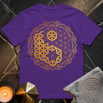 Yin Yang Gold Mandala T-Shirt