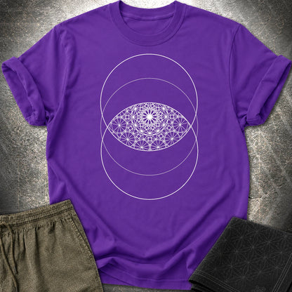 Vesica PIcsis Eye Of The Universe T-Shirt - Vesica PIcsis Eye Of The Universe T-Shirt - Purple