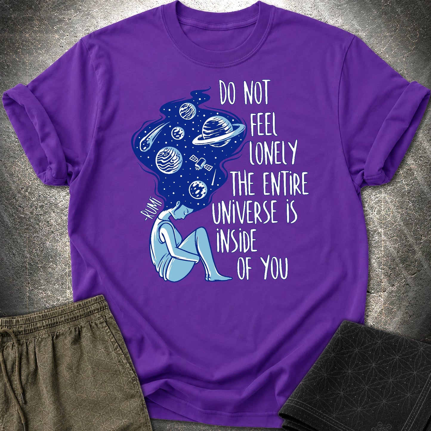 Rumi Universe Within T-Shirt - Rumi Universe Within T-Shirt - Purple