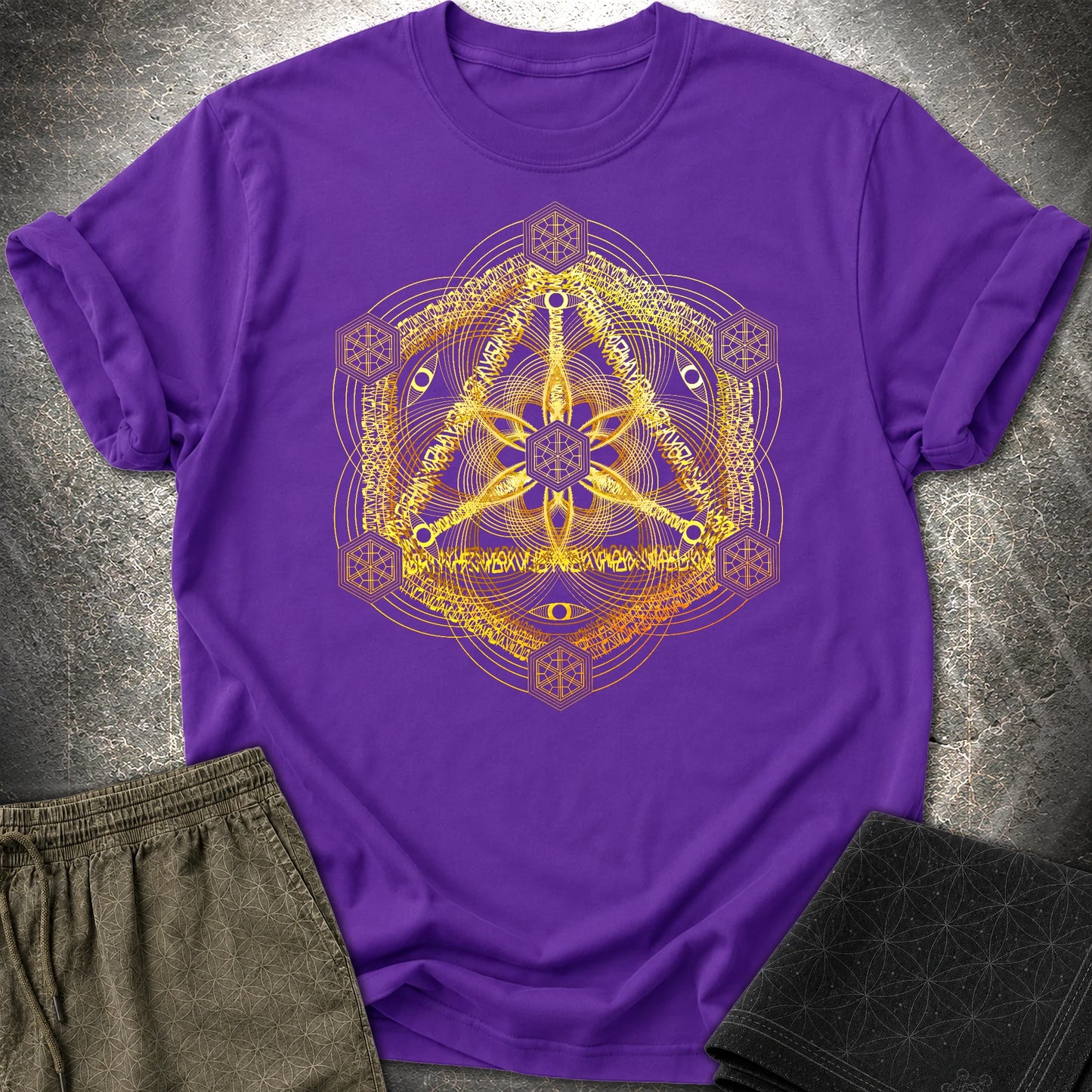 Interdimensional Tesseract T-Shirt - Interdimensional Tesseract T-Shirt - Purple