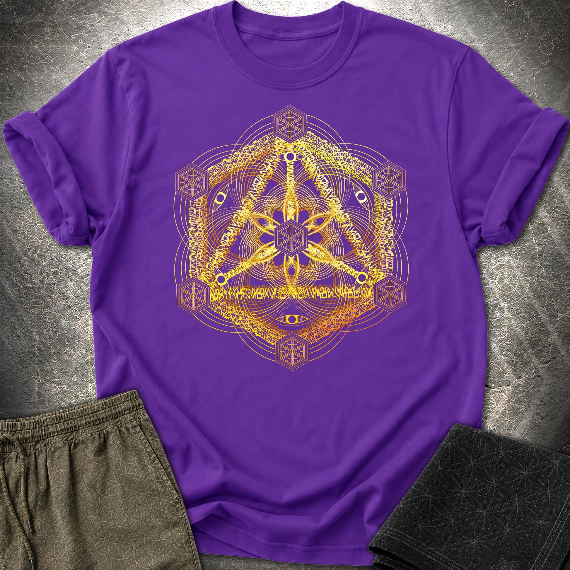 Interdimensional Tesseract T-Shirt - Interdimensional Tesseract T-Shirt - Purple