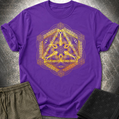 Interdimensional Tesseract T-Shirt - Interdimensional Tesseract T-Shirt - Purple
