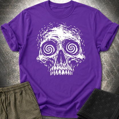 Hypnotic Skull T-Shirt - Hypnotic Skull T-Shirt - Purple