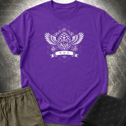 Pineal Eye Sacred Geometry T-Shirt - Pineal Eye Sacred Geometry T-Shirt - Purple