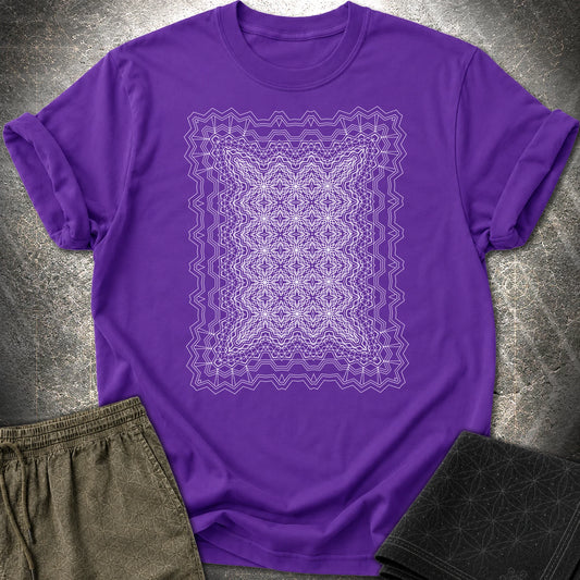 Infinite Geometric Lattice - Infinite Geometric Lattice T-Shirt - Purple