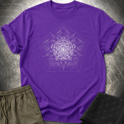 Pentagon Mosaic T-Shirt - Pentagon Mosaic T-Shirt - Purple