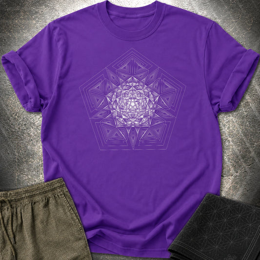Pentagon Mosaic T-Shirt - Pentagon Mosaic T-Shirt - Purple
