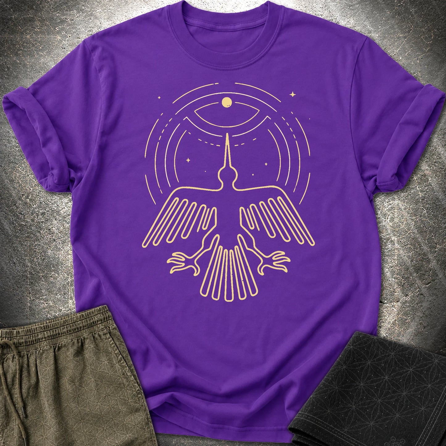 Geoglif Ptaka - Geoglif Ptaka T-Shirt - Purple