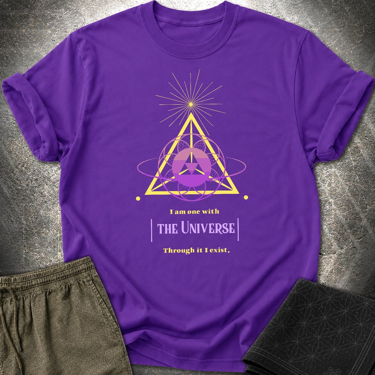 One With Universe T-Shirt - One With Universe T-Shirt - Purple