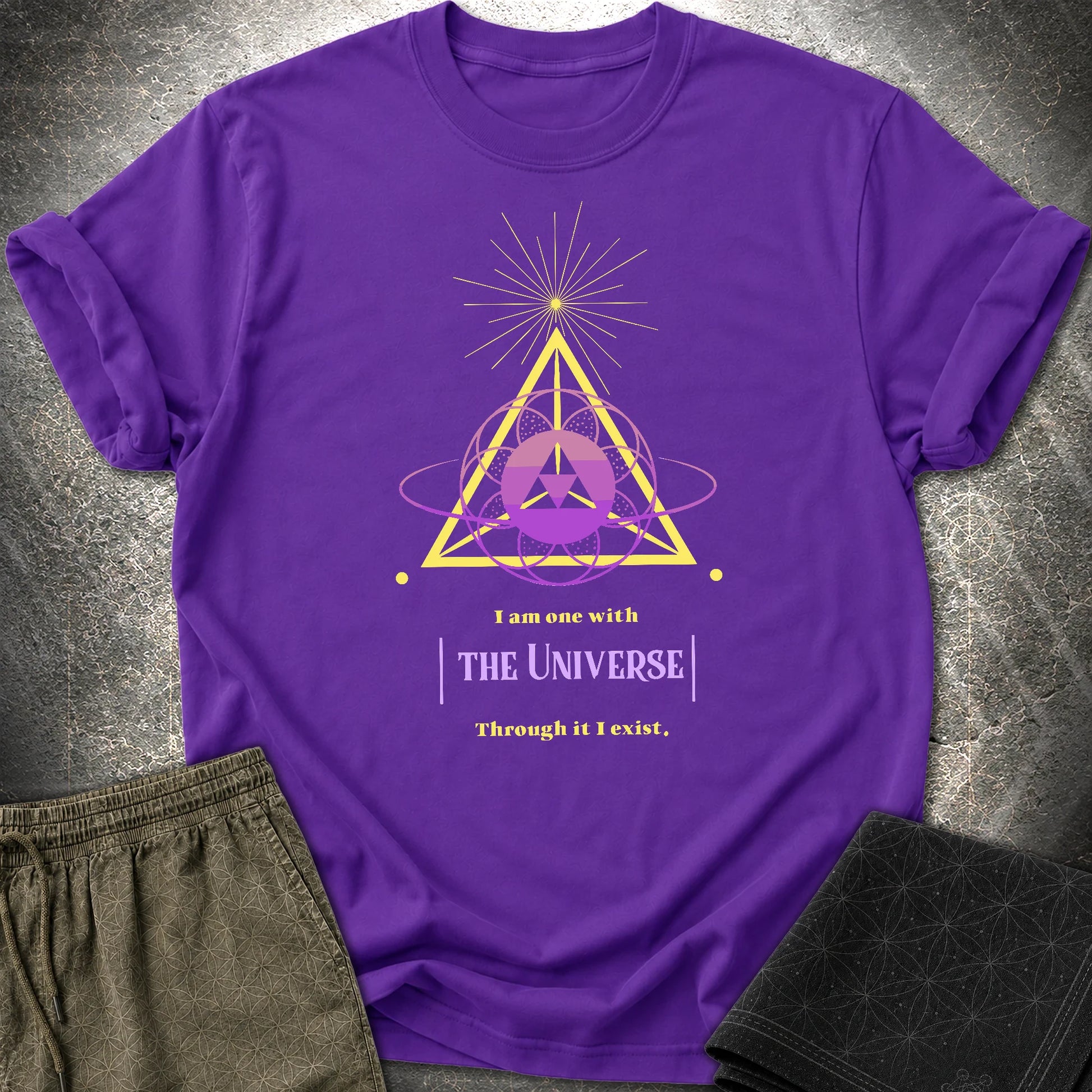 One With Universe T-Shirt - One With Universe T-Shirt - Purple