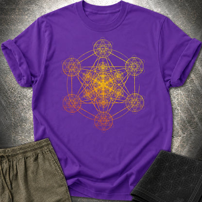 Metatron's Fractal Universe T-Shirt - Metatron's Fractal Universe T-Shirt - Purple
