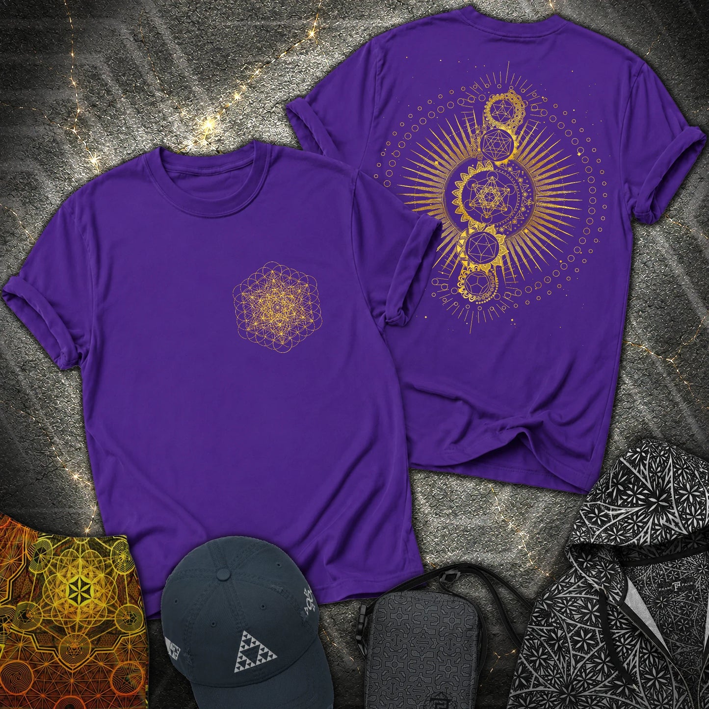 Metatron Journey 2 Sided T-Shirt - Metatron Journey 2 Sided T-Shirt - Purple