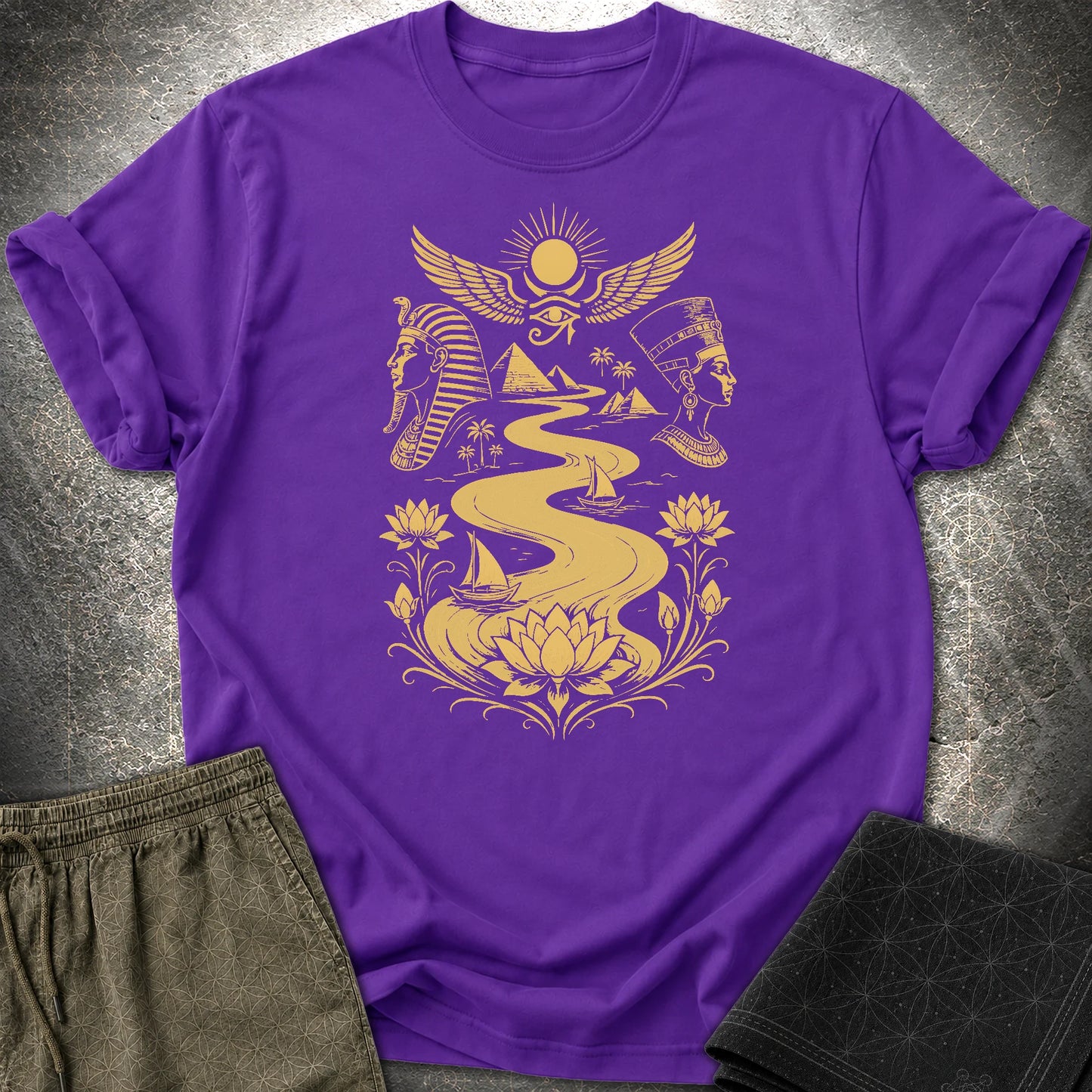 Golden Nile Between Two Crowns - Golden Nile Between Two Crowns T-Shirt - Purple