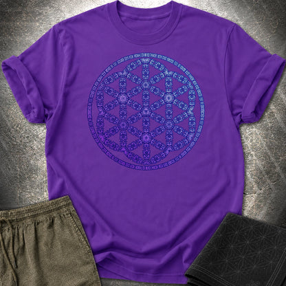 Seed Of Life Purple T-Shirt - Seed Of Life Purple T-Shirt - Purple