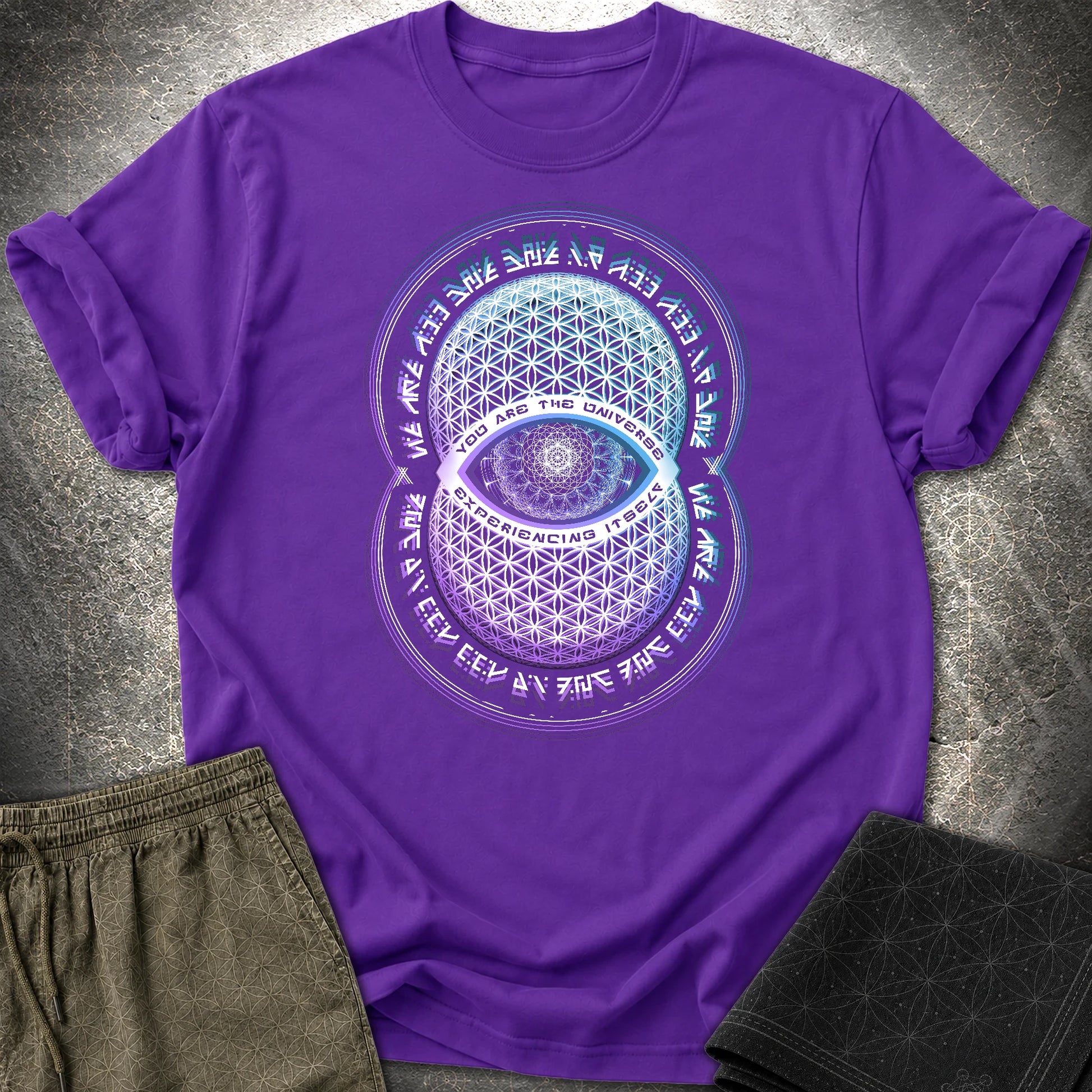 Alan Watts You Are The Universe T-Shirt - Alan Watts You Are The Universe T-Shirt - Purple