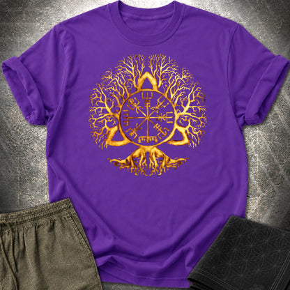 Vegvisir Tree Of Life T-Shirt - Vegvisir Tree Of Life T-Shirt - Purple