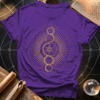 Sacred Geometry Radiating Mandala T-Shirt
