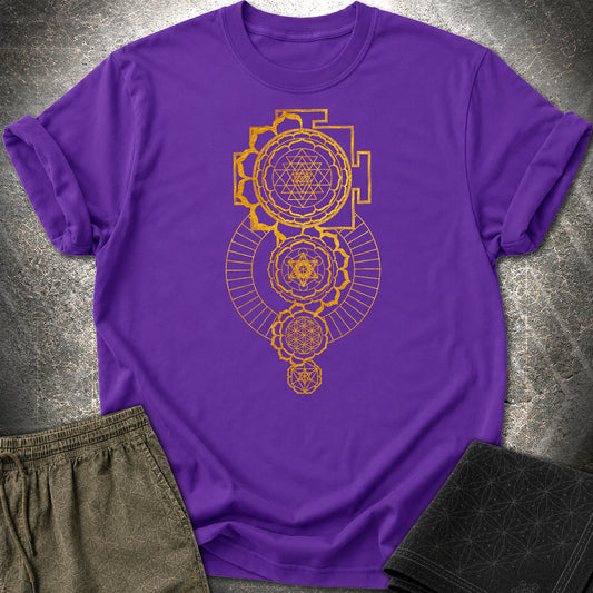 Sacred Mandalas T-Shirt - Sacred Mandalas T-Shirt - Purple