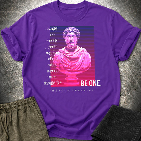 Marcus Aurelius Good Man T-Shirt - Marcus Aurelius Good Man T-Shirt - Purple