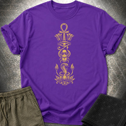 Ancient Egyptian Symbol Totem - Ancient Egyptian Symbol Totem T-Shirt - Purple