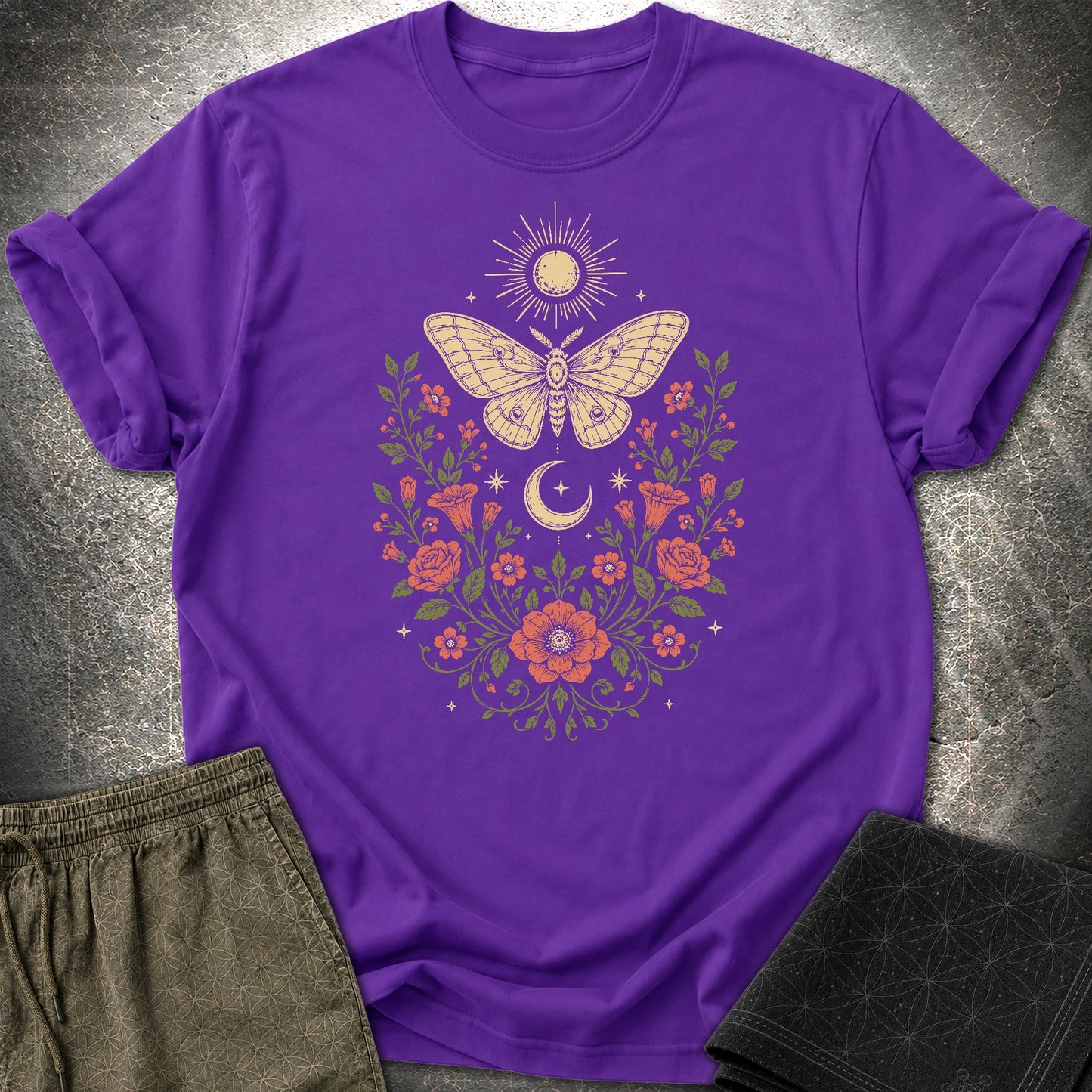 Sun Moon Moth - Sun Moon Moth T-Shirt - Purple