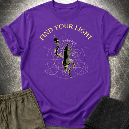 Find Your Light T-Shirt - Find Your Light T-Shirt - Purple