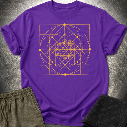 Phi Spirals T-Shirt - Phi Spirals T-Shirt - Purple