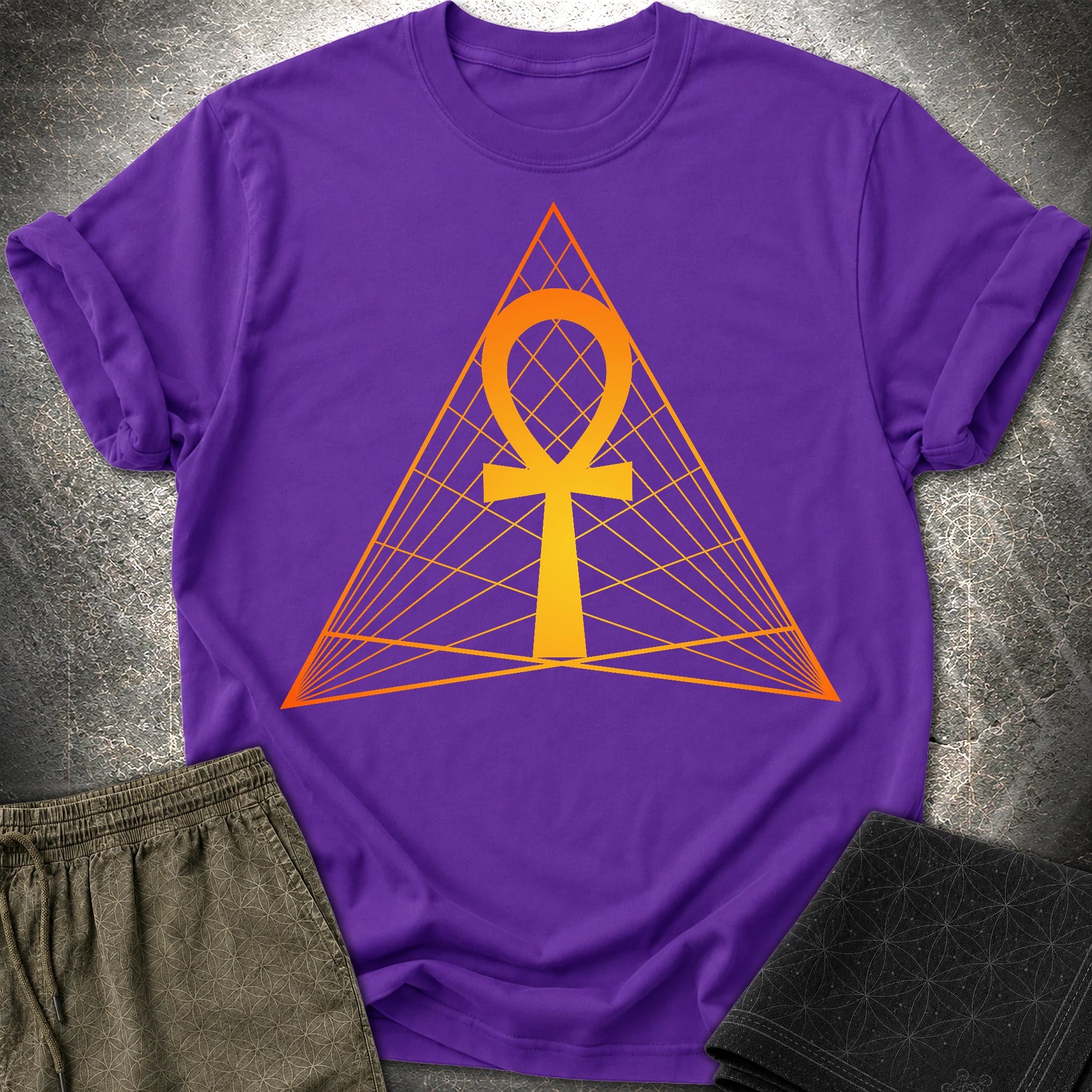 Ankh Ancient Egypt T-Shirt - Ankh Ancient Egypt T-Shirt - Purple