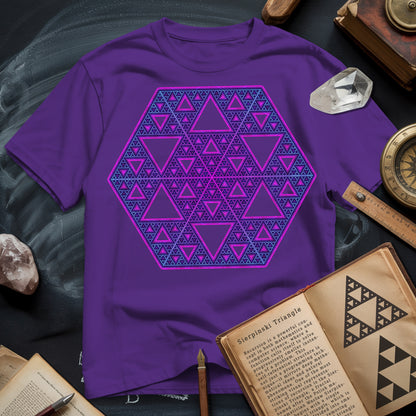 Sierpinski Star Fractal Bloom T-Shirt