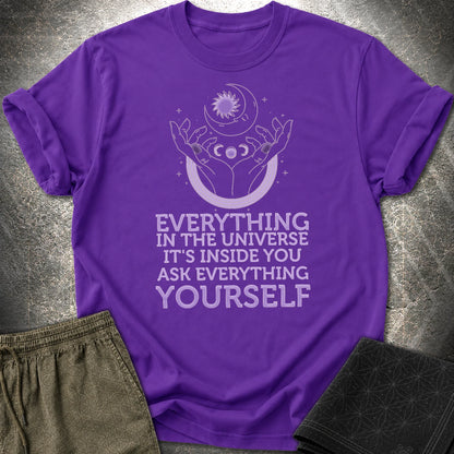Everything Is Inside You T-Shirt - Everything Is Inside You T-Shirt - Purple