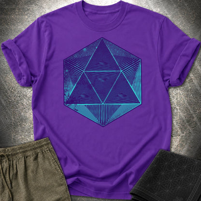 Space Octahedron T-Shirt - Space Octahedron T-Shirt - Purple