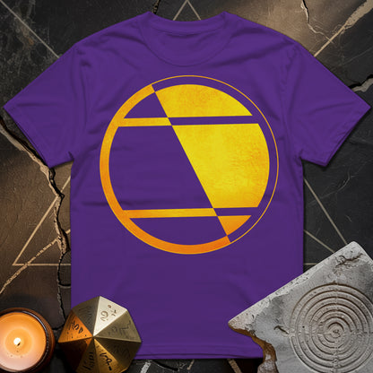 Crop Circle Orange Gold T-Shirt