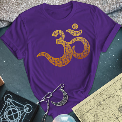 Ohm Flower Of Life Pattern T-Shirt
