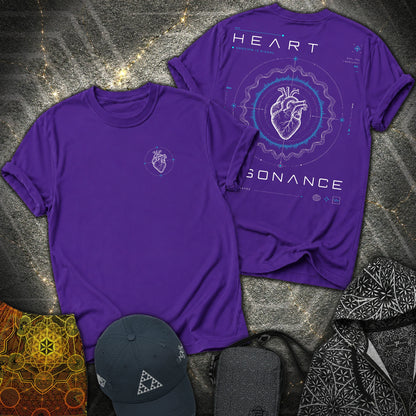Heart Radiates - Heart Radiates 2 Sided T-Shirt - Purple