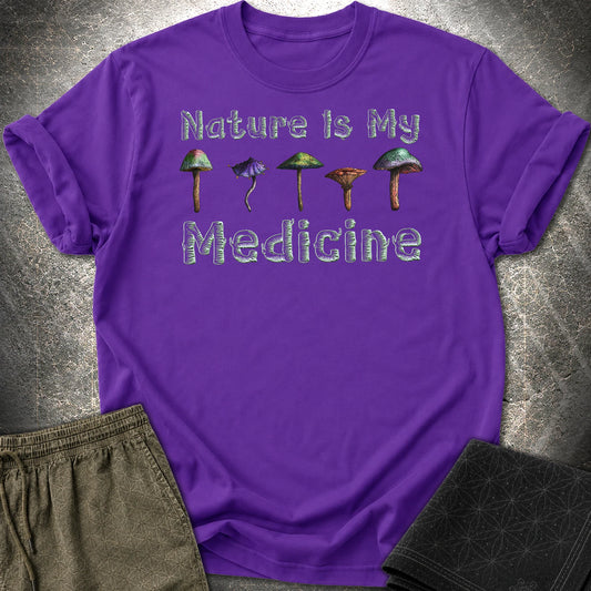 Nature Is My Medicine T-Shirt - Nature Is My Medicine T-Shirt - Purple