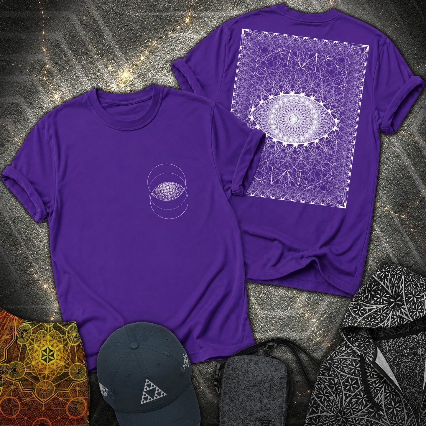 Eye Of The Creator 2 Sided T-Shirt - Eye Of The Creator 2 Sided T-Shirt - Purple