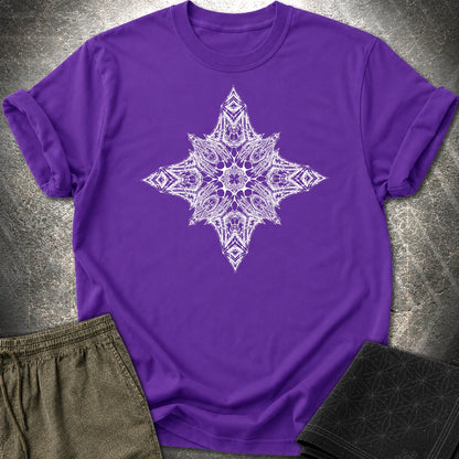 Abstract Symmetry T-Shirt - Abstract Symmetry T-Shirt - Purple