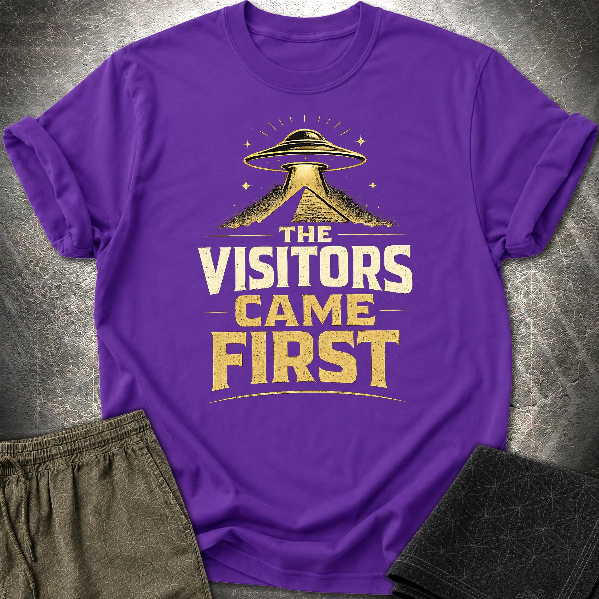 The Visitors Come First - The Visitors Come First T-Shirt - Purple