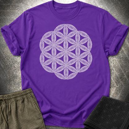 Organic Seed Of Life T-Shirt - Organic Seed Of Life T-Shirt - Purple