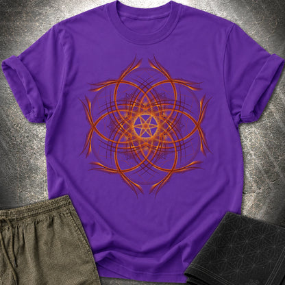 Geometric Sunset T-Shirt - Geometric Sunset T-Shirt - Purple