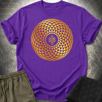 Gold Endless Knot T-Shirt - Gold Endless Knot T-Shirt - Purple