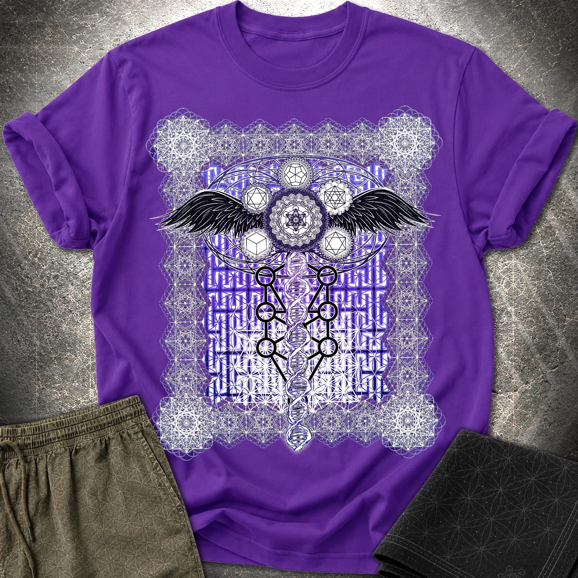 Metatron Ascension T-Shirt - Metatron Ascension T-Shirt - Purple
