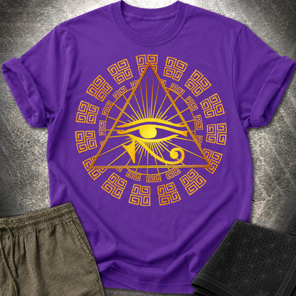 Eye Of Horus Egypt T-Shirt - Eye Of Horus Egypt T-Shirt - Purple