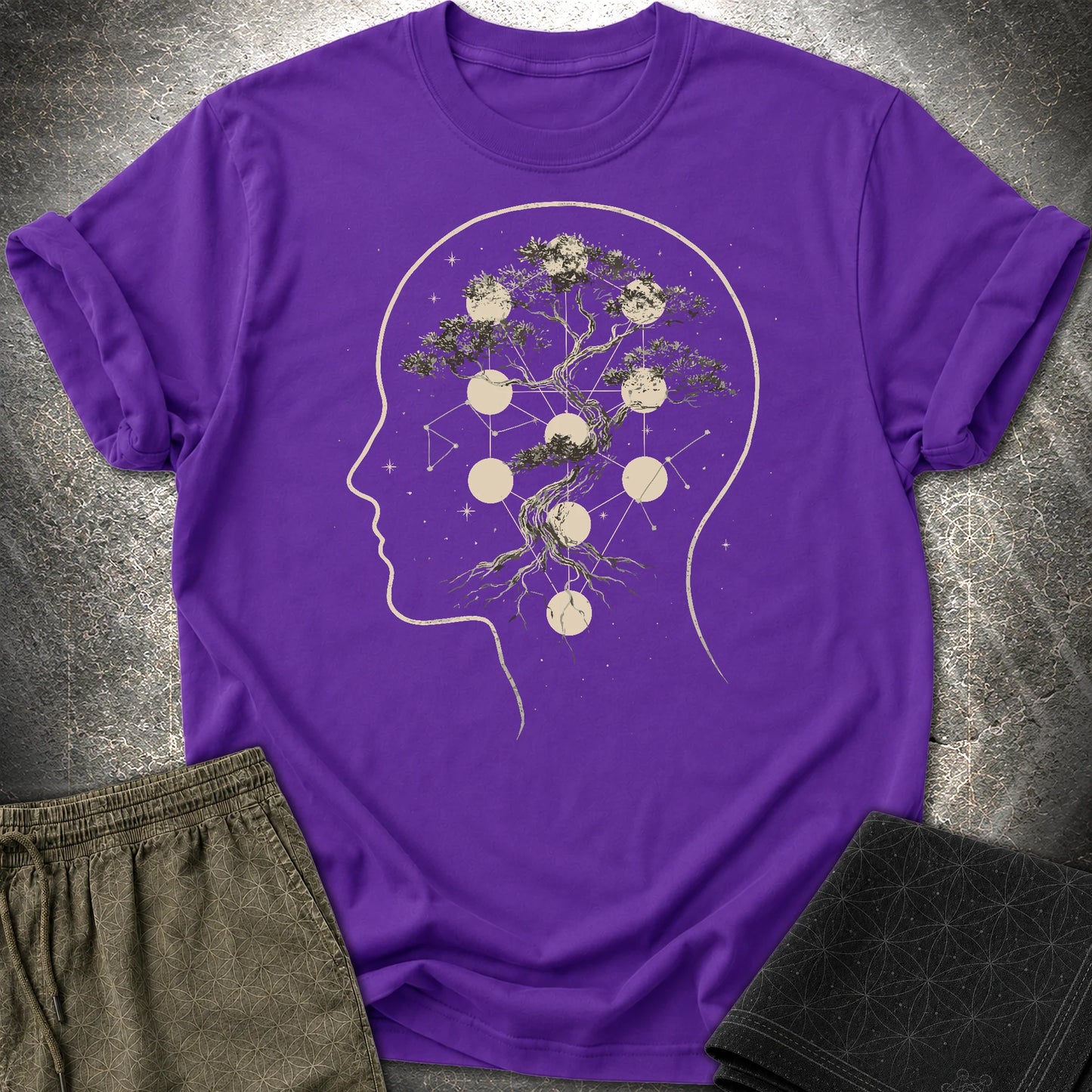 Sacred Tree of Thought T-Shirt - Sacred Tree of Thought T-Shirt - Purple