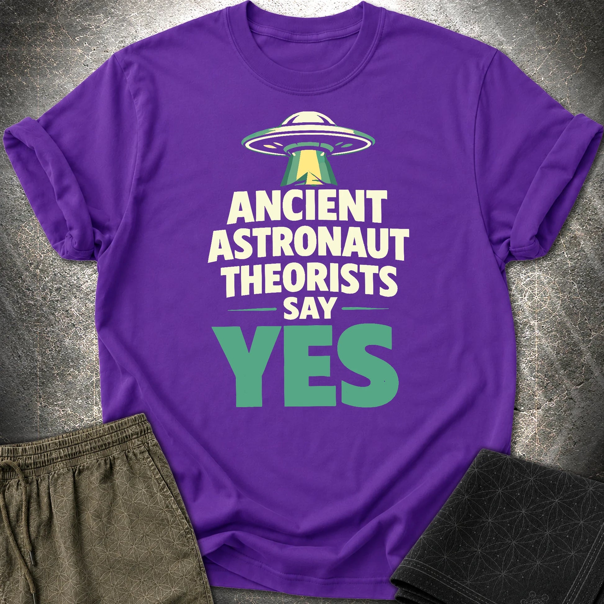 Ancient Astronaut Sey Yes 2 - Ancient Astronaut Sey Yes 2 T-Shirt - Purple