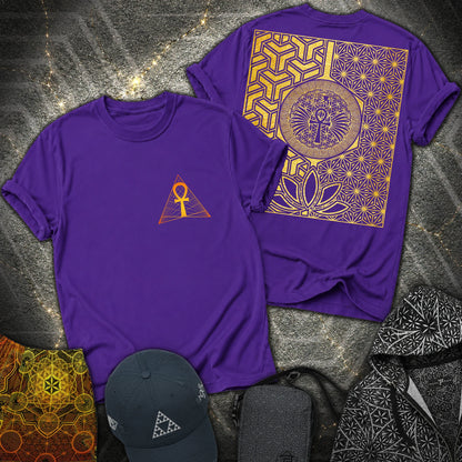 Ankh Egypt 2 Sided T-Shirt - Ankh Egypt 2 Sided T-Shirt - Purple