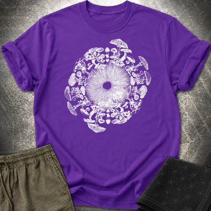 Mushroom Iris T-Shirt - Mushroom Iris T-Shirt - Purple
