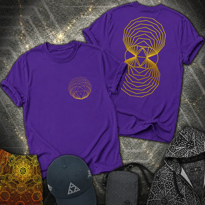 Regular Polygons Geometry 2 Sided T-Shirt - Regular Polygons Geometry 2 Sided T-Shirt - Purple